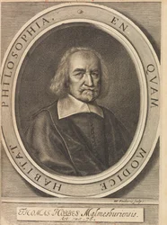 Porträtt av Thomas Hobbes 1588-1679, 1642.