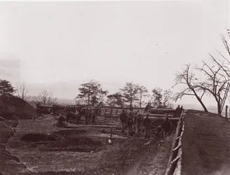 Nära Dutch Gap, Virginia. Fort Brady, ca. 1865.