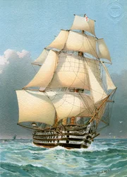 HMS Victoria, Royal Navys krigsfartyg med 121 kanoner, cirka 1859, cirka 1890-1893