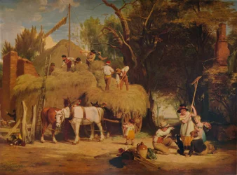 Stacking Hay, 1840, 1938