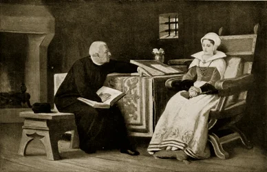Lady Jane Gray i fängelse, illustration från 