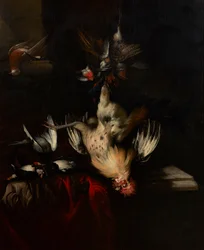 A Still Life of Dead Game and Songbirds (olja på duk)