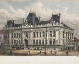 Rådhuset, Wolverhampton, ca 1871