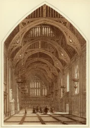 Guildhall interiör, City of London, 1886