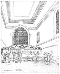 Interiör av Guildhall Chapel, City of London, 1886
