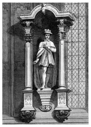 Statyn av Edward VI, från framsidan av Guildhall Chapel, City of London, 1886.