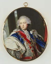 H.R.H. Frederick, Duke Of York, Tre fjärdedels längd, Helt ansikte, Bärd Regalia Of The Order Of The Strumpeband