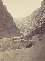 Grand Cañon of the Colorado River, Mouth of Kanab Wash, blickande västerut, 1872.