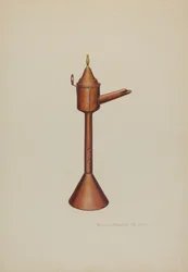 Whale Oil Lamp, ca. 1938.