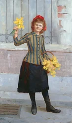 Porträtt av fröken Gertie Miller, 1893