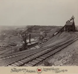 Knickerbocker Colliery nära Shenandoah, Lehigh Valley Railroad