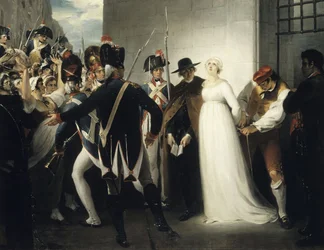 Marie Antoinette förs till sin avrättning den 16 oktober 1793, 1794