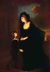 Mrs. Siddons och hennes son i Isabellas tragedi, 1784