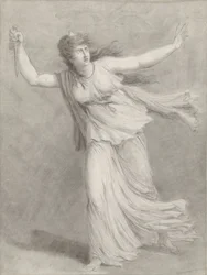 Skådespelerskan Sarah Siddons i rollen som Euphrasia