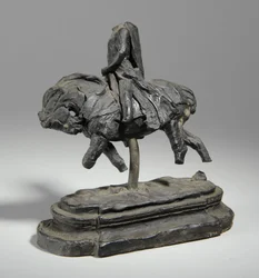 Maquette för en ryttarstaty av Edward I, ca 1893 (plasticine)