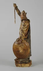 Maquette till statyn av Alfred den store, c.1901 (målad gips) (se även 876154-5)