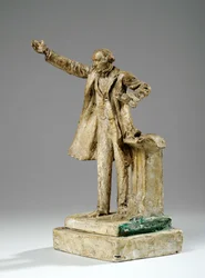 Maquette för statyn av William Ewart Gladstone on the Strand, London, ca 1905 (gips)