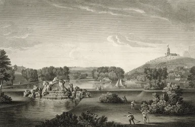 West Wycombe Park, graverad av William Woollett (1735-85)