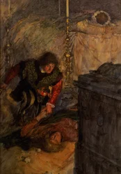 Romeo och Julia, Akt V Scen 4 (akvarell på papper)