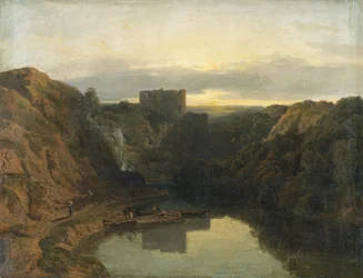 Cilgerran Castle (olja på duk)