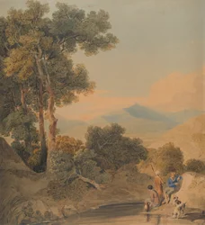 Landskap med figurer