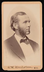 Porträtt av Gerry Whiting Hazleton 1829-1920, före 1876.