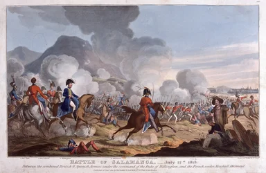Slaget vid Salamanca den 22 juli 1812, publicerat 1821 (akvatint)