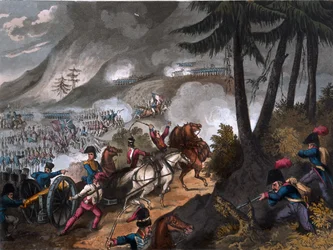 Slaget vid Pyrenéerna 1813, graverat av J.C. Stadler, utgivet av Thomas Tegg, 1818