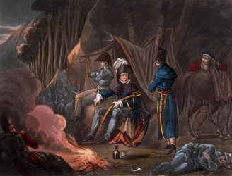 Halt i Pyrenéerna i juli 1813, graverad av J.C. Stadler, utgiven av Thomas Tegg, 1818.