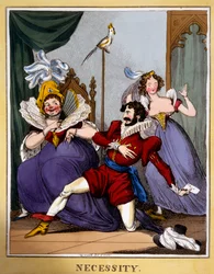 Nödvändighet, ca 1818 (handkolorerad gravyr)