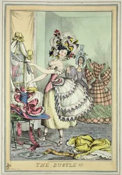 The Bustle, publicerad av Thomas McLean, London (färgad etsning)
