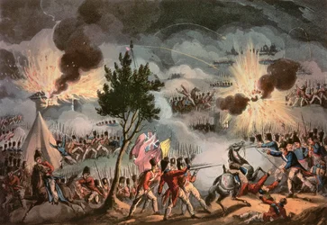 The Sortie from Bayonne, at Three in the Morning, den 14 april 1814, graverad av Thomas Sutherland (f.c.1785)