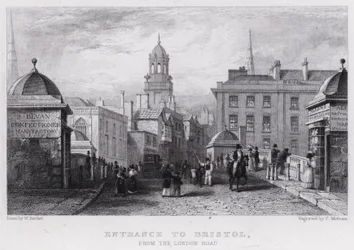 Ingång till Bristol, från London Road (gravyr)