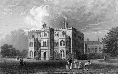 Marks Hall, Coggeshall, Essex, graverad av John Carr Armytage, 1833