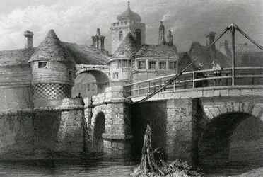 Sandwich, graverad av E. Challis, 1841