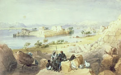Ön Philae, med utsikt över Nilen
