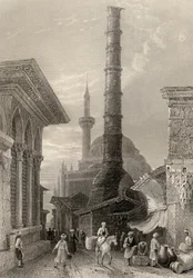 The Tchernberle Tash, Konstantinopel, Istanbul, Tyrkiet, indgraveret af J. Carter swed