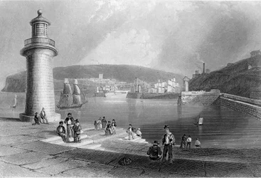 Whitehaven Havn, ca. 1840-50 swed