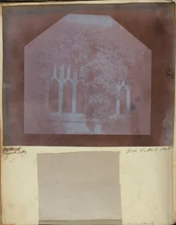 Detalj av klostergångarna i Lacock Abbey