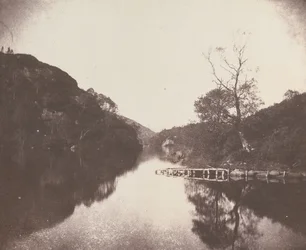 Brygga vid Loch Katrine, scen ur "Sjöns dam"