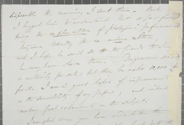 Undertecknat brev från William Henry Fox Talbot till James David Forbes, 1839