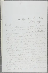 Undertecknat brev från William Henry Fox Talbot till James David Forbes, 1839