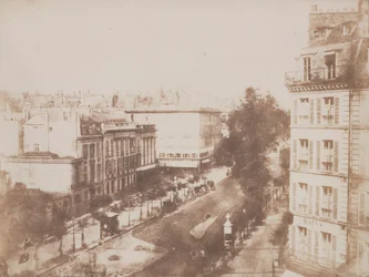 Utsikt över boulevarderna i Paris