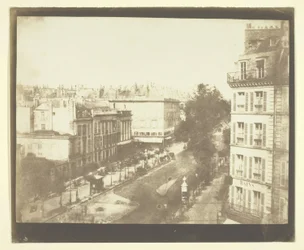 Vy över boulevarderna i Paris