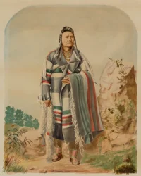 Hövding Joseph från Nez Perce, ca. 1880.