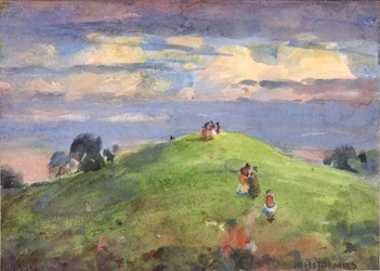 På solnedgångskullen, 1926