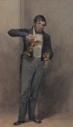 Butler, ca 1827 (akvarell på papper)