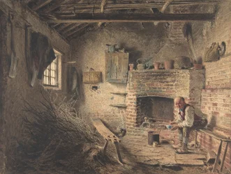 Vedhuggarens frukost Kvistsamlarens måltid, ca. 1832-34.