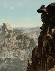 Glacier Point och South Dome, Yosemite Valley, Kalifornien,publicerad 1898 (foto)