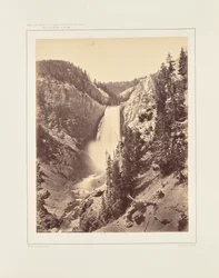 Nedre fallen i Yellowstone, närbild